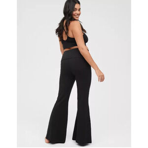 Aerie Offline OG Fold-Over Super Flare High-Rise Legging  NWT  XSmall short